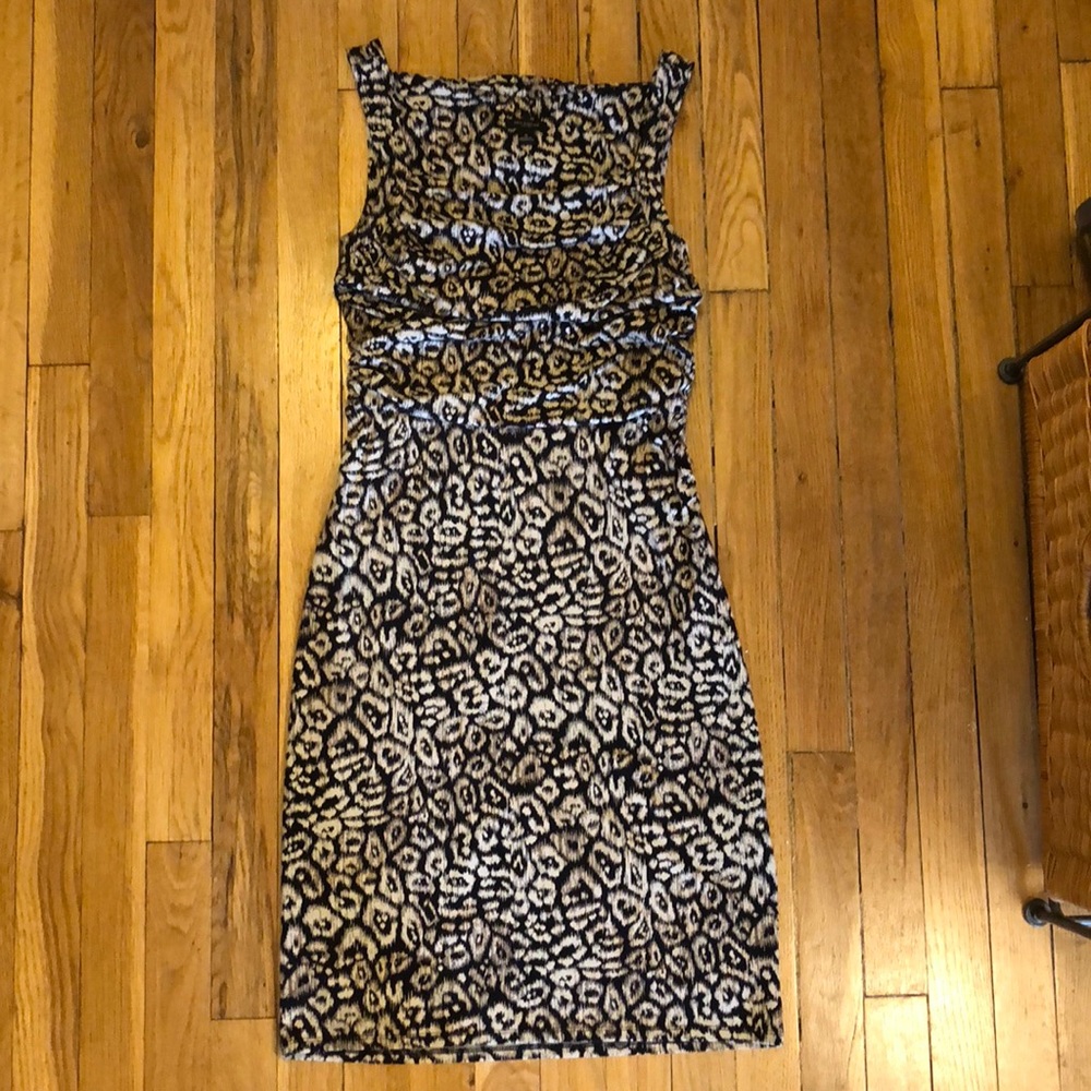 Cream & Black Ann Taylor Dress